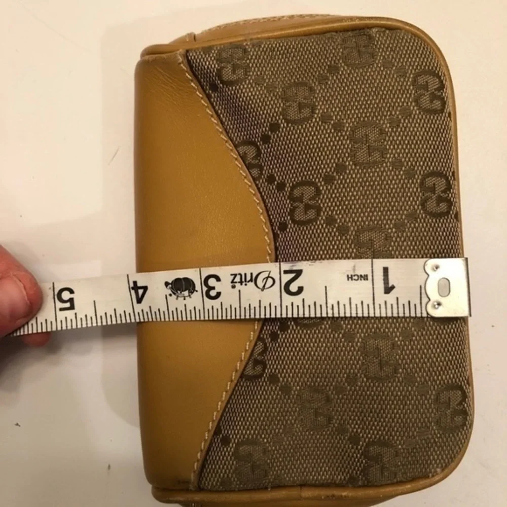 Gucci gg monogram cosmetic bag case